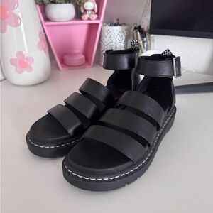 Wild Fable Black Strappy Sandals